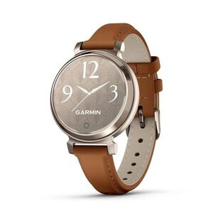 Garmin Lily 2 Classic Smartwatch Smart Watch 010-02839-02 GPS Tan Leather Band